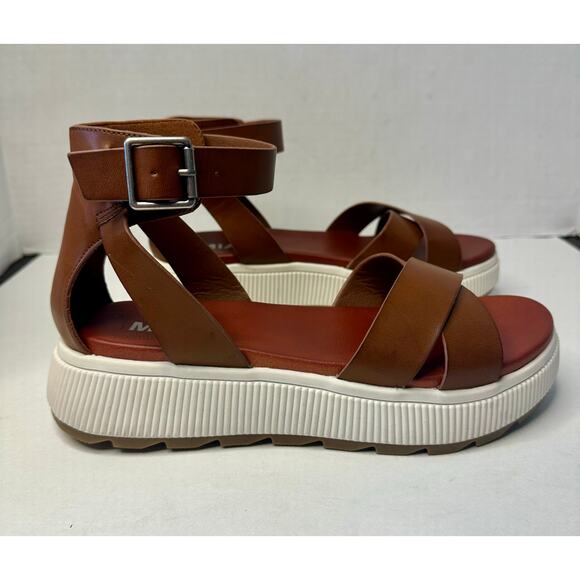 MIA Women's Lunna Round Toe Platform Sandals Cognac Size 8.5M NEW - Picture 3 of 7